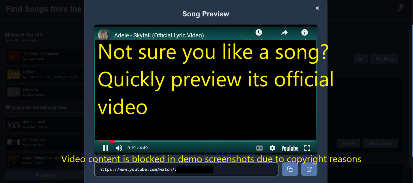 Song Preview