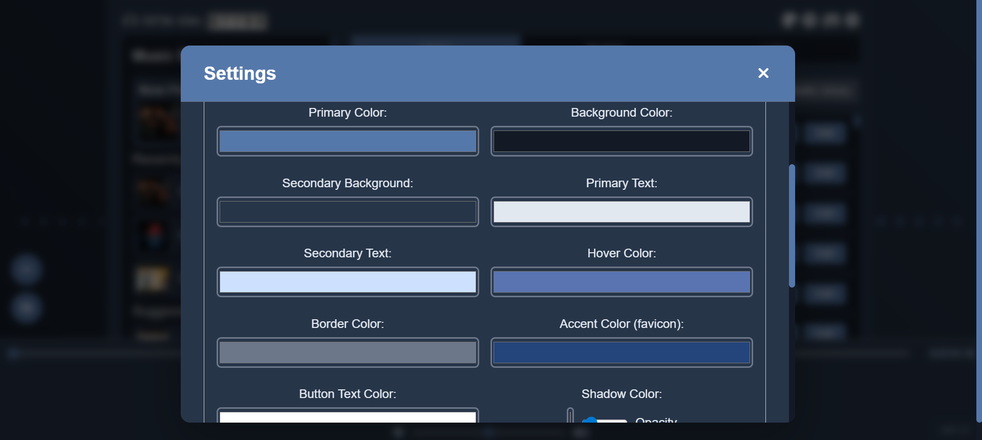 Custom Theme