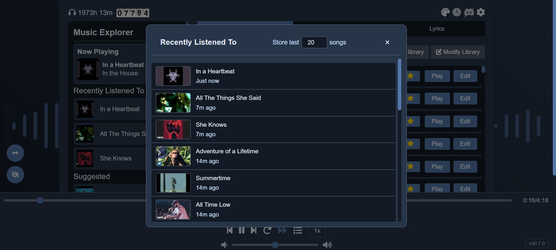 Recently Played